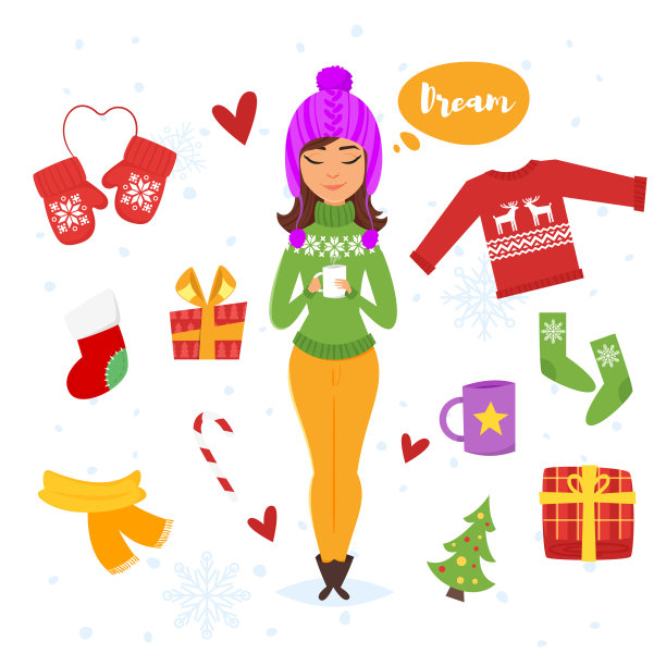 卡通风格的节日项目图片下载