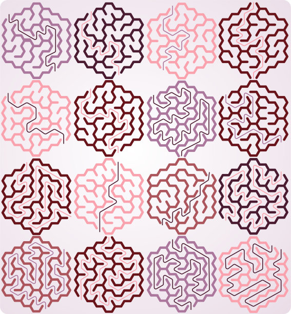 一套六角形迷宫图片下载