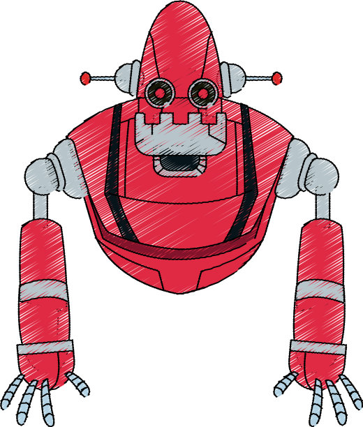 机器人卡通图标图片下载