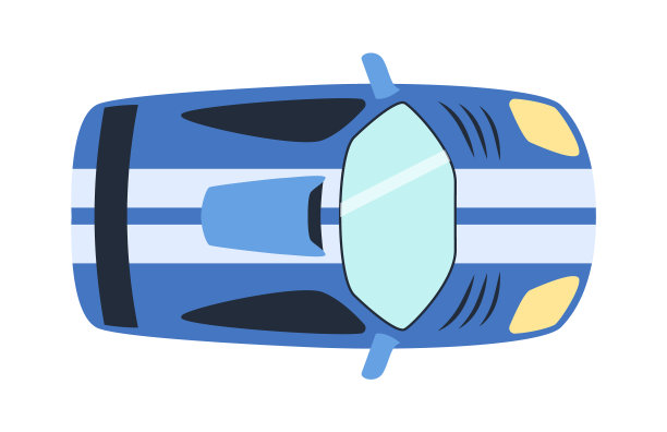 俯视图上五颜六色的汽车玩具汽车图片下载