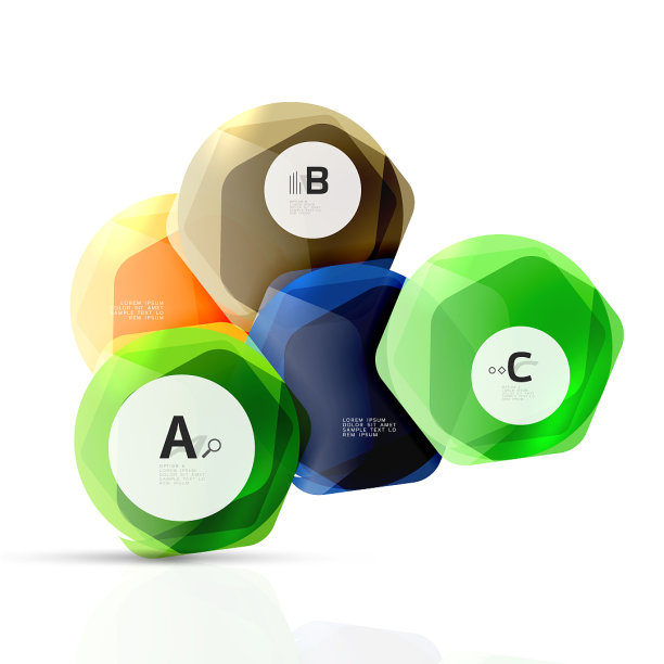 玻璃现代几何六边形抽象图片下载