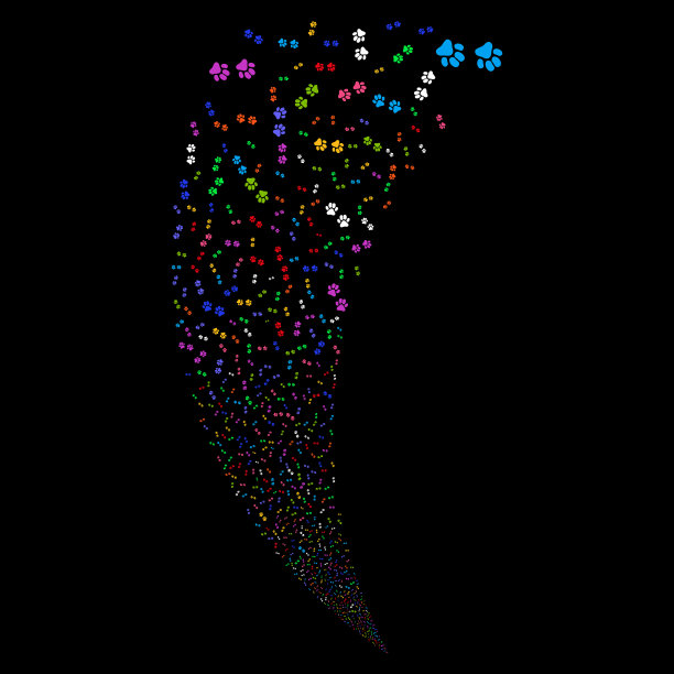 爪印随机溪流图片下载