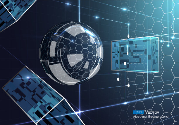 3d矩形玻璃球图片下载