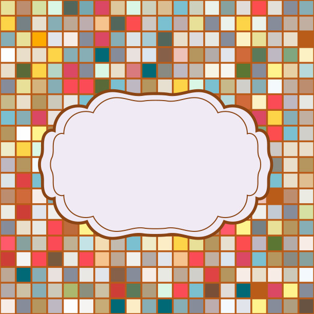 马赛克框放置文字邀请图片下载