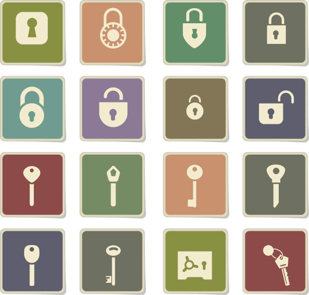 锁定和键图标设置图片下载