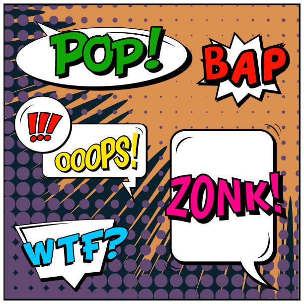 抽象创意概念漫画波普艺术图片下载