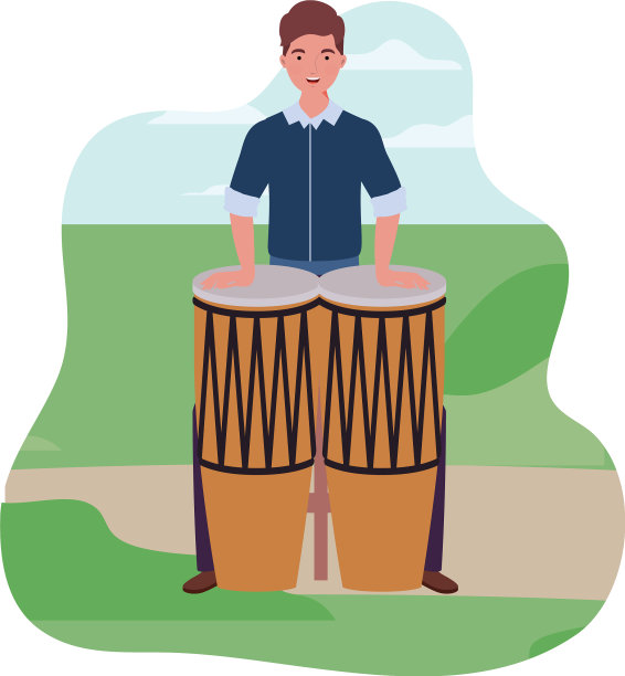 年轻的康茄舞演员图片下载