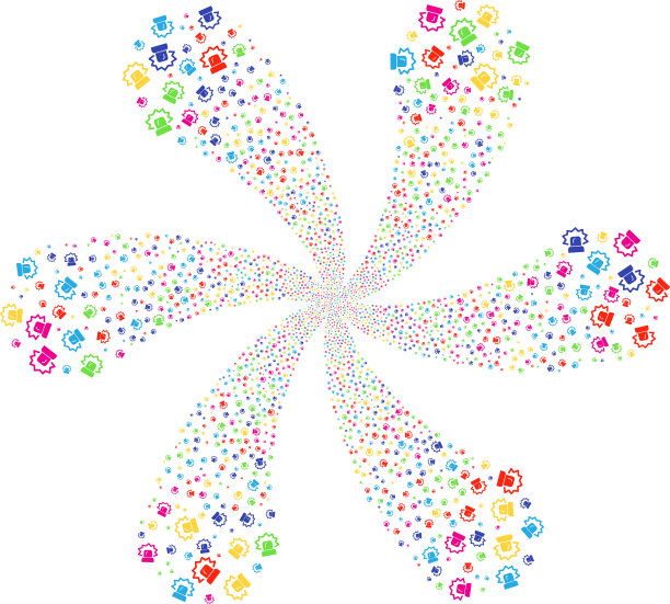 报警旋转烟花图片下载