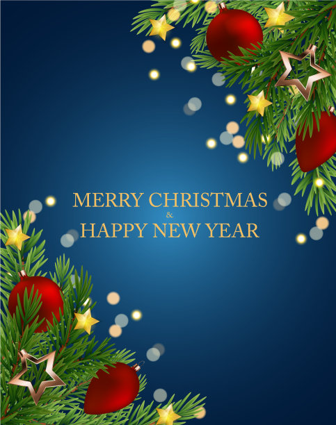 圣诞快乐，新年快乐图片下载