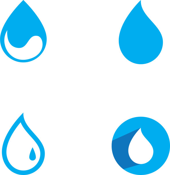 水滴标志模板图片下载