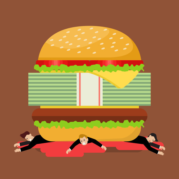 汉堡危机下的商人图片下载