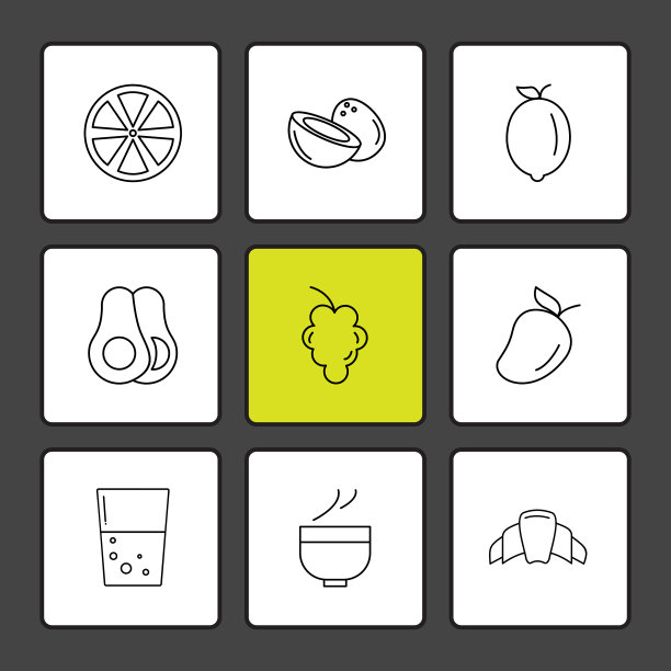 水果健康健康食品健身eps图标图片下载