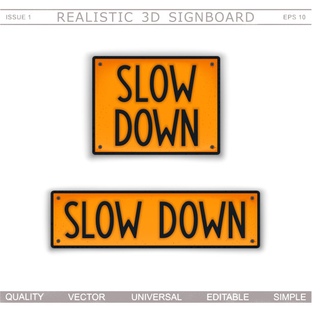 减速路标图片下载