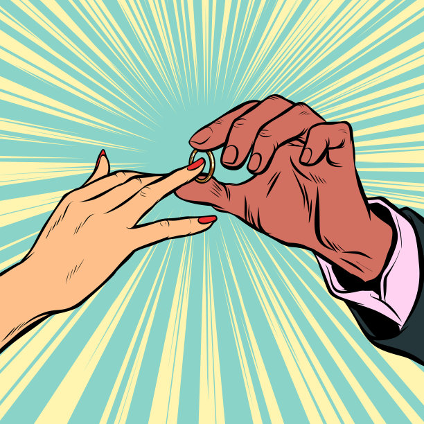 新娘和新郎结婚戒指白种人和图片下载