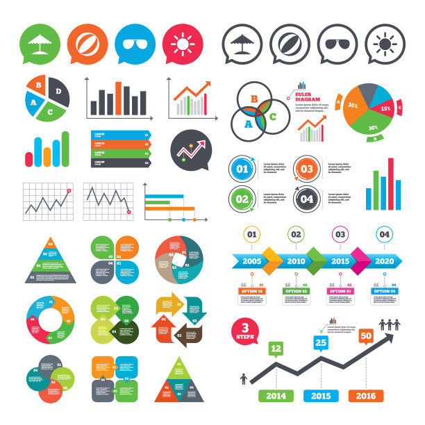 海滩假日的标志是雨伞和太阳镜图片下载