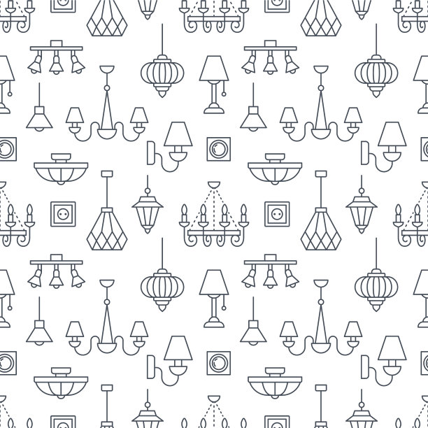 灯具采用无缝图案线图片下载