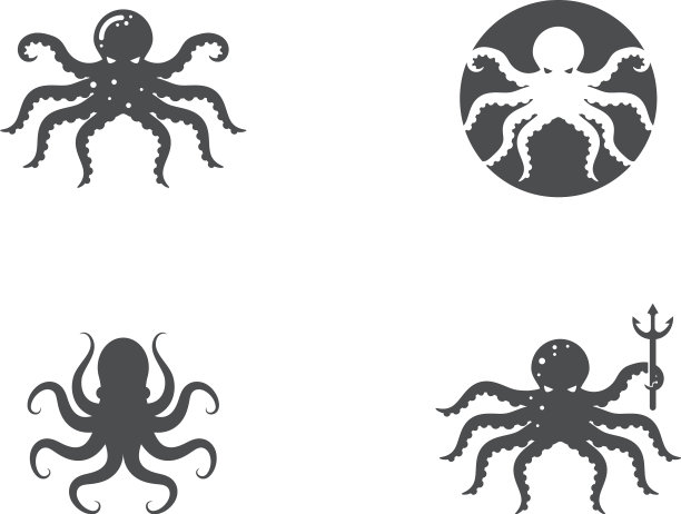 章鱼Logo插画图片下载