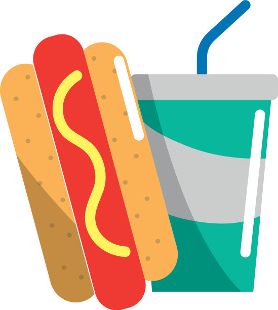 孤立热狗设计图片下载