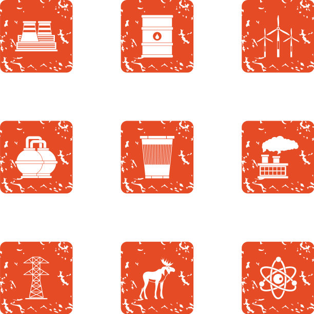 危险环境图标设置垃圾摇滚风格图片下载