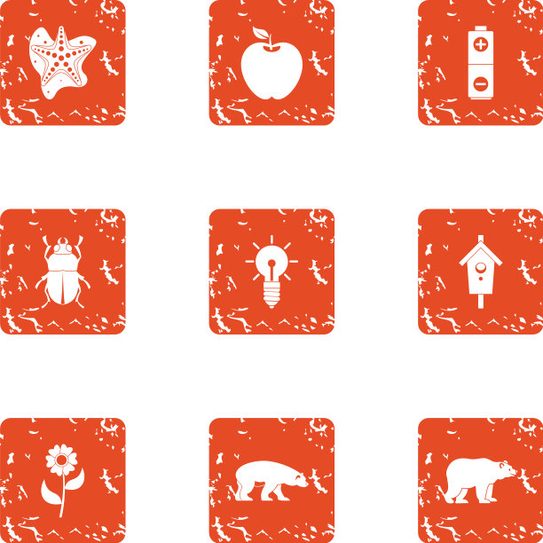 适者生存图标设置垃圾摇滚风格图片下载