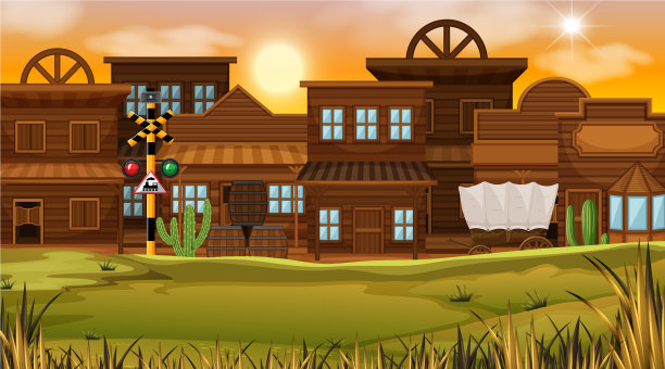 以西部沙漠为主题的自然景观图片下载