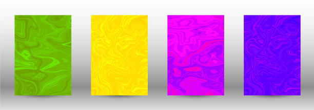 一套现代封面抽象大理石图案图片下载