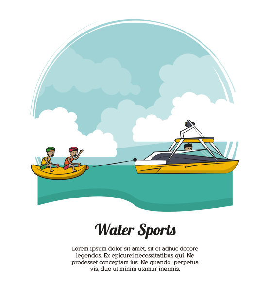 水上运动的旗帜图片下载