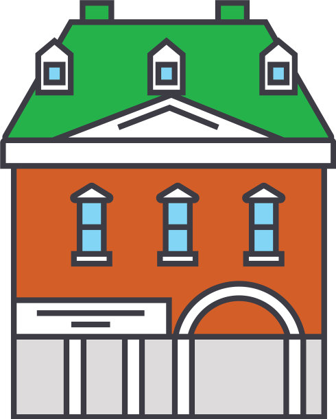 历史建筑线图标概念历史图片下载