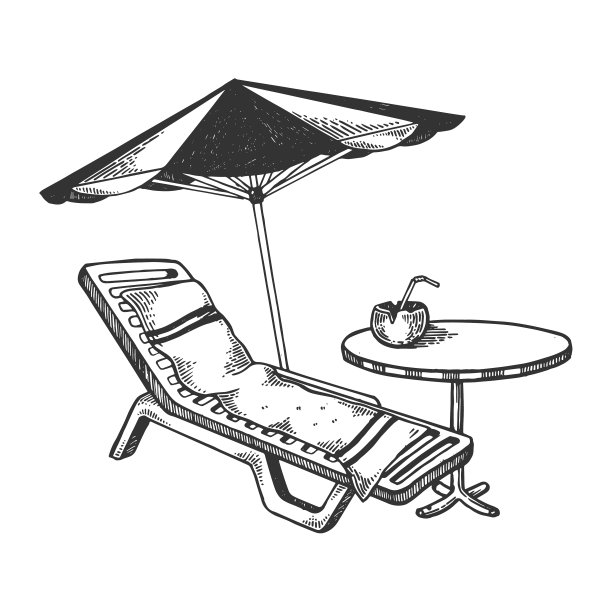 海滩对象雕刻图片下载