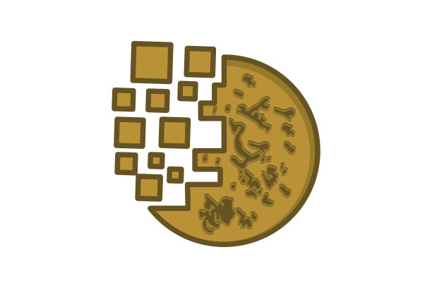 圆饼干数字标识设计灵感图片下载