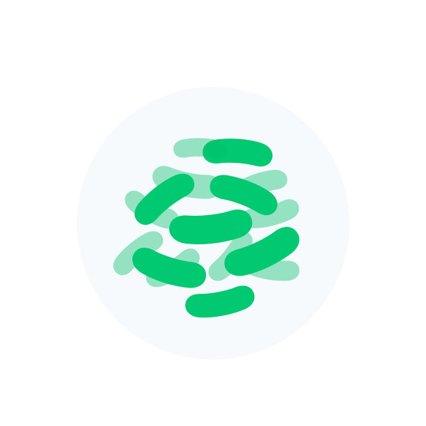 白色的益生菌图标图片下载