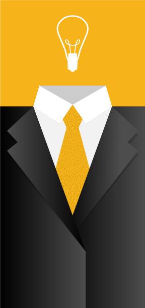 平面名片模板与黑色夹克图片下载