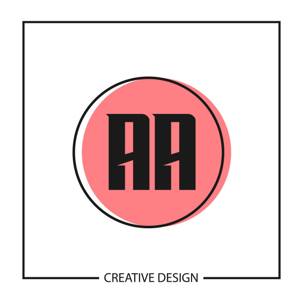 首字母aa标志模板图片下载