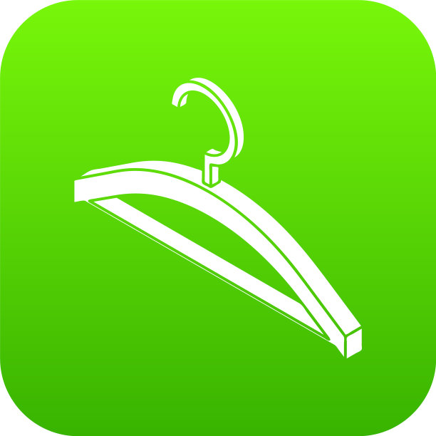 衣架图标绿色图片下载