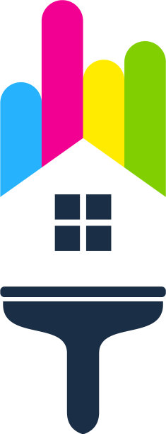 房屋涂料logo图标设计图片下载