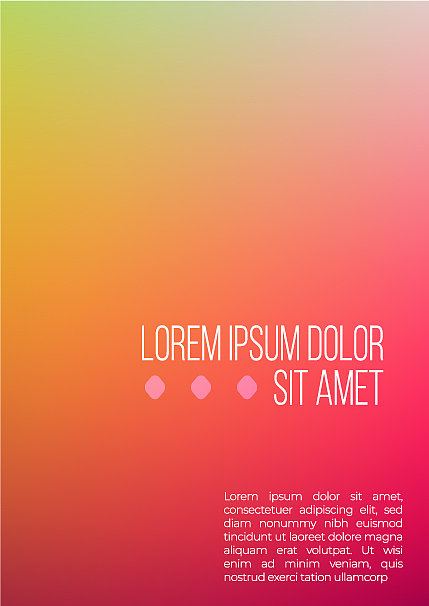 抽象彩色几何a4封面模型图片下载