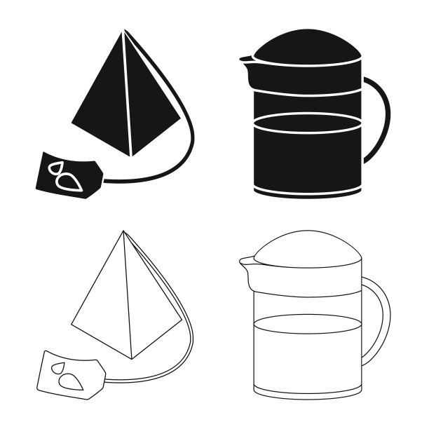 隔离对象健康和花卉标志集图片下载