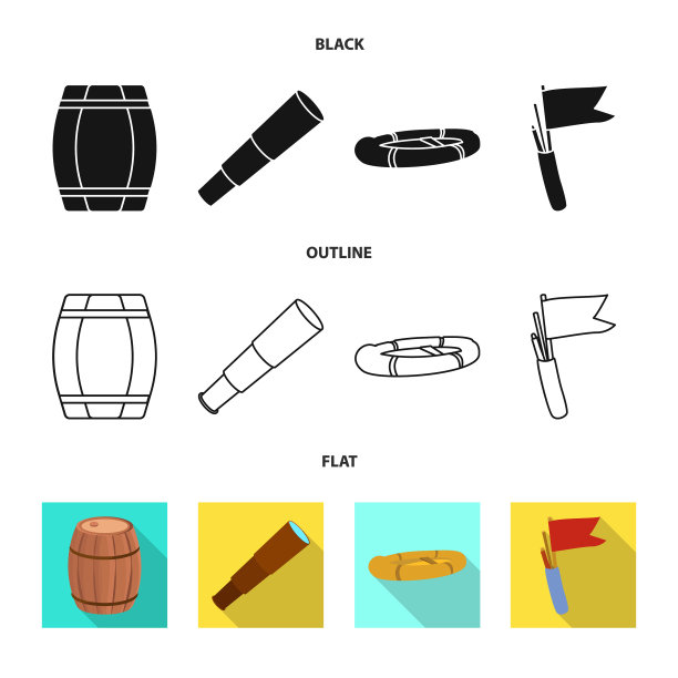 孤立物体旅行和航海标志图片下载