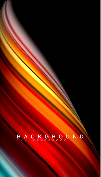 流体混合颜色波抽象图片下载