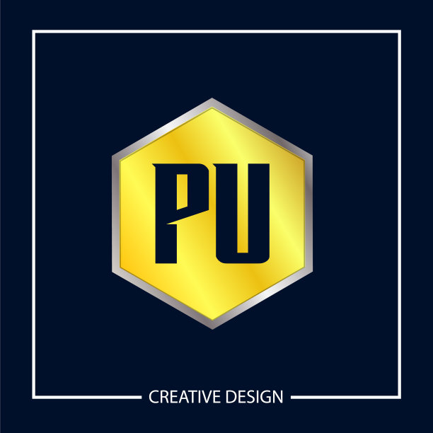 首字母pu标志模板设计图片下载