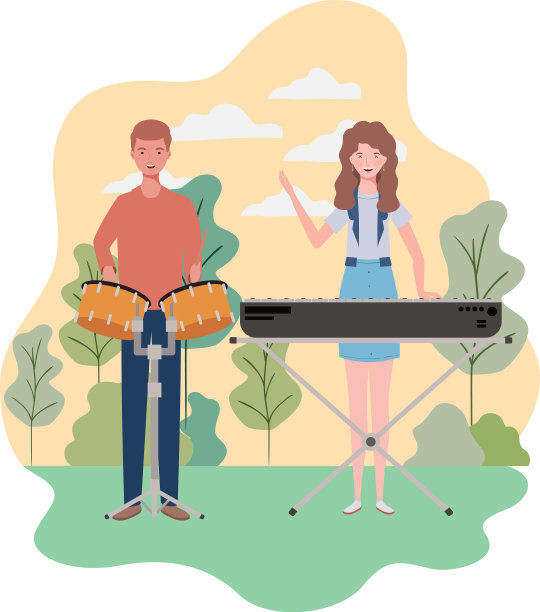 一些有乐器的人图片下载