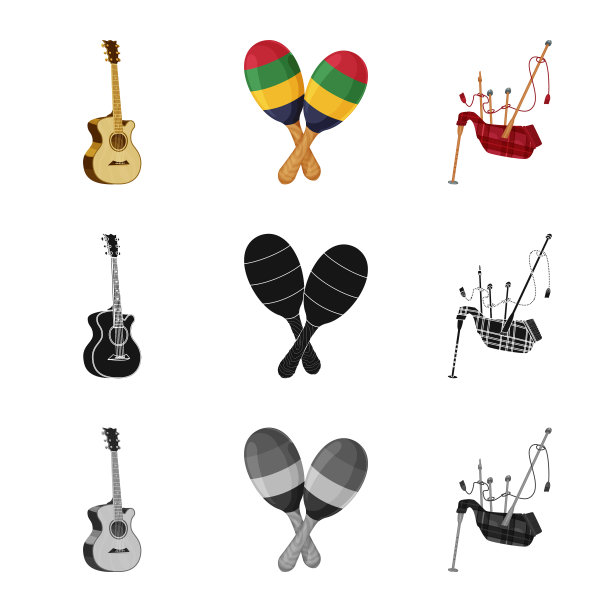 音乐和调音符号收集设计图片下载