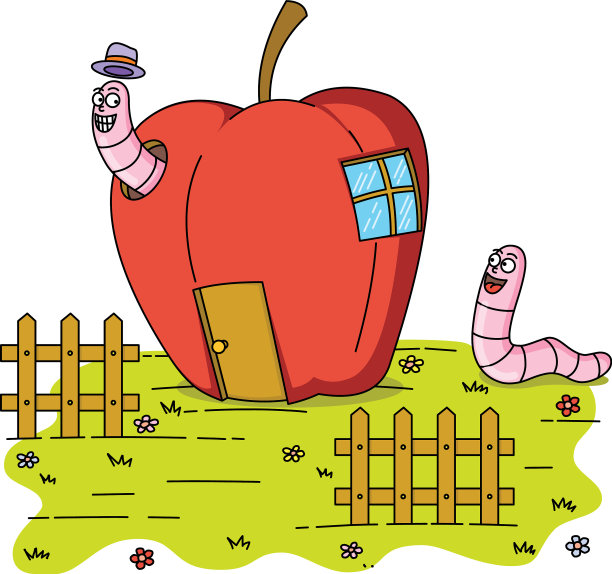 苹果屋里的虫子图片下载