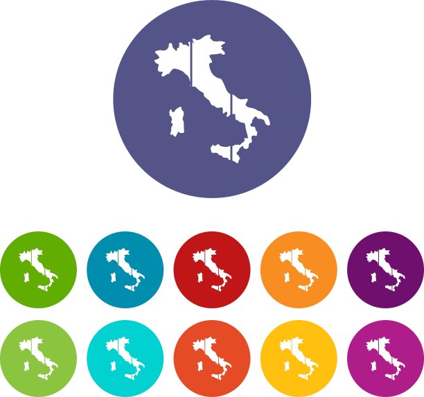 意大利地图设置图标图片下载