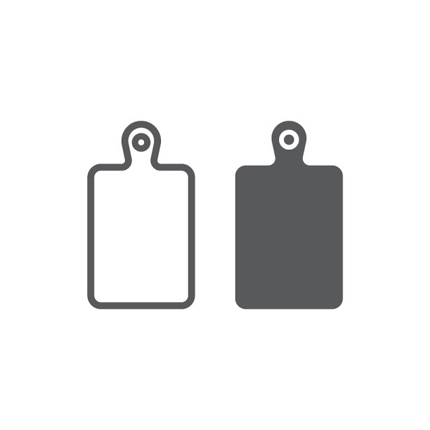 切板线和字形图标厨房图片下载