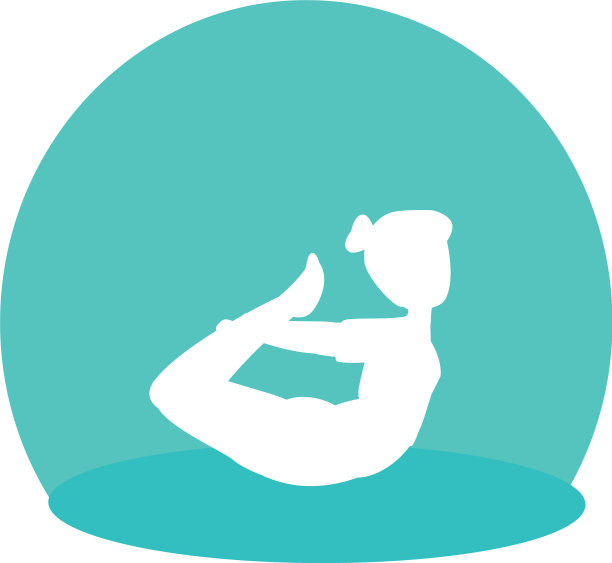 剪影女子练习普拉提姿势图片下载