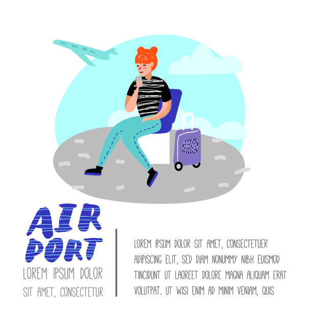 在机场乘飞机的人图片下载