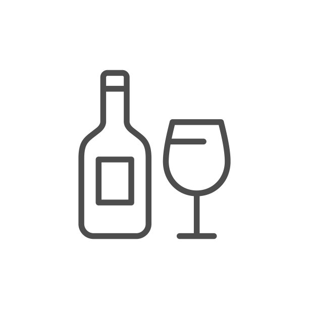 酒精饮品线性图标图片下载