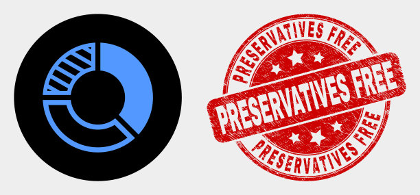 饼图图标和遇险防腐剂图片下载