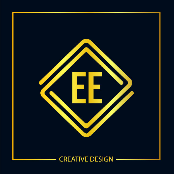初始ee字母标志模板设计图片下载